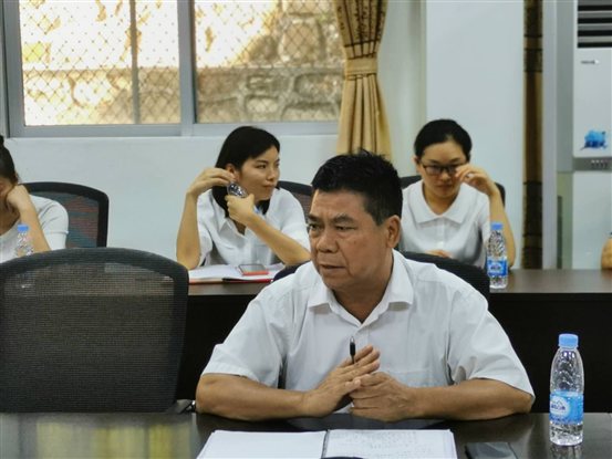 图为林显华发言